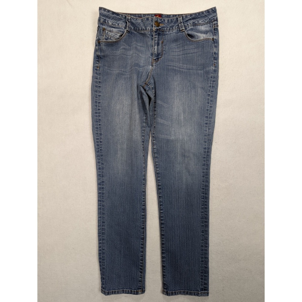 Sassoon Womens‎ Jeans Ooh La La Skinny Leg Shuffle Size 14 Cotton Blend Blue